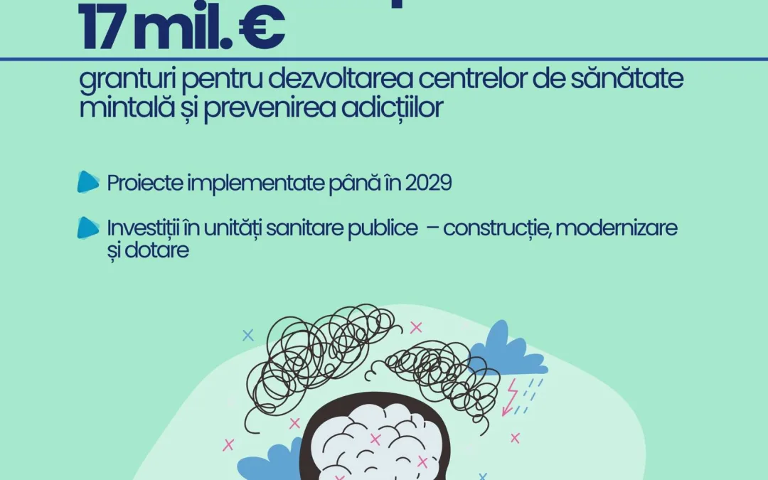 Centre de sănătate mintală și pentru prevenirea adicțiilor, dezvoltate în cadrul spitalelor publice.